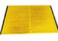 PU-Sieb-Medien u. Uräthan-Maschen-Matten-Plattform-Biegungs-Platten-Blatt in der gelben Farbe
