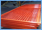 Orange Maschendraht-Zaun-Platten, gerahmtes geschweißtes Draht-Gewebe-korrosionsbeständiges