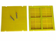 Gelbe PU-Maschen-Polyurethan-Schirm-Platten mit Haken für vibrierende meine