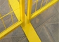 Gelber farbiger Standardbau-im Freien vorübergehender Zaun Panel 1.8m Höhen-Kanadas